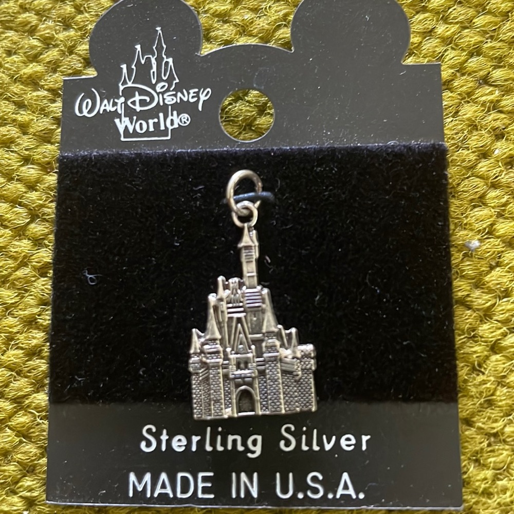 Walt Disney World Castle Silver Charm